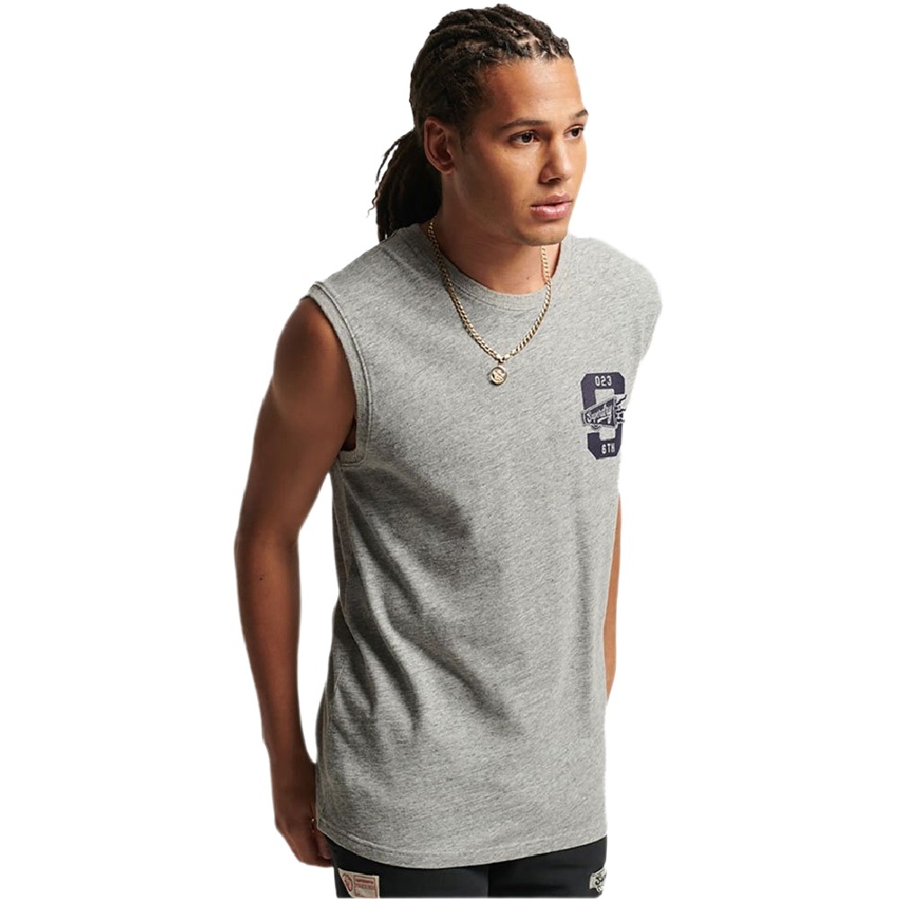SUPERDRY OVIN VINTAGE ATHLETIC ΜΠΛΟΥΖΑ ΑΝΔΡΙΚΗ GREY SUPERDRY OVIN VINTAGE ATHLETIC ΜΠΛΟΥΖΑ ΑΝΔΡΙΚΗ GREY