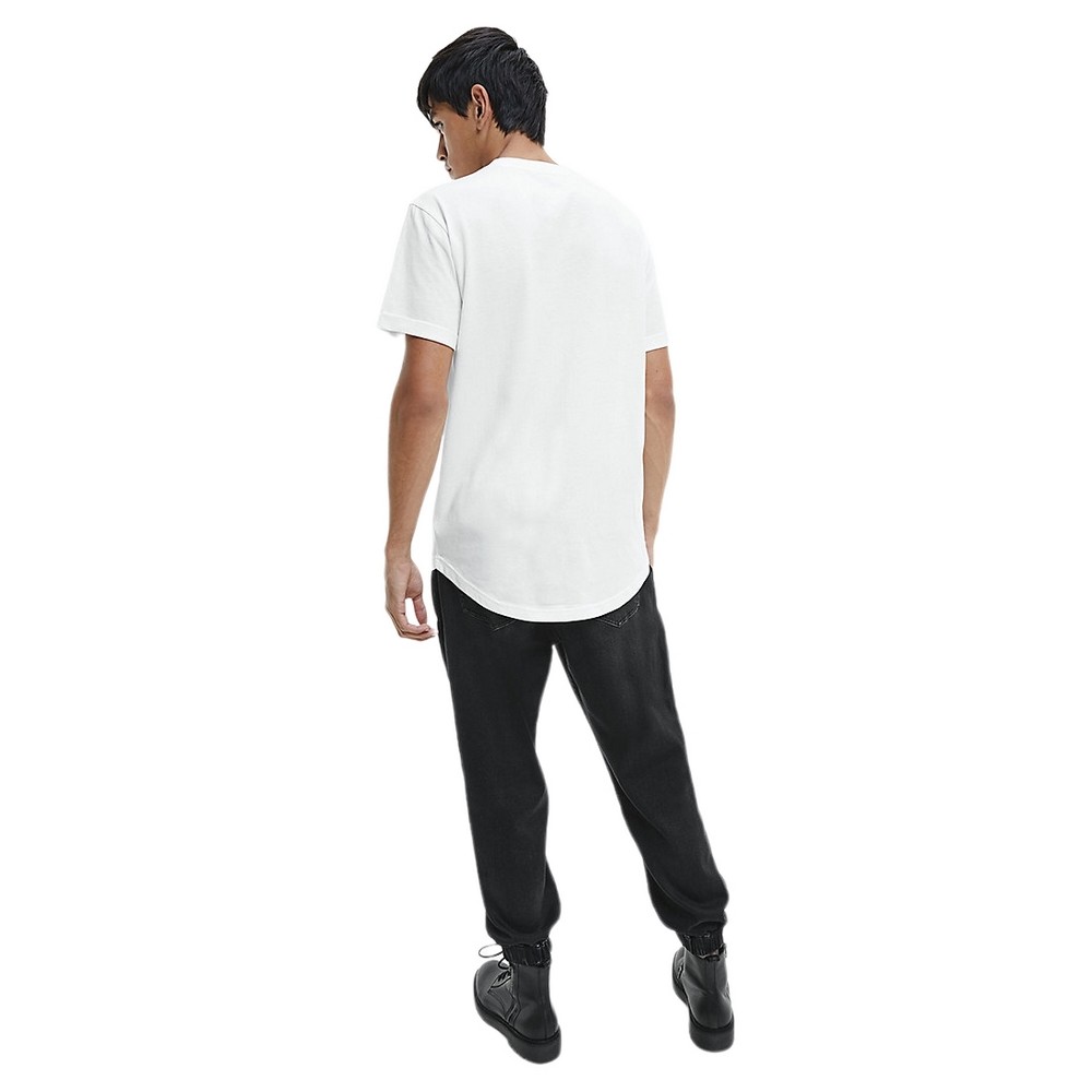 CALVIN KLEIN JEANS BADGE TURN UP SLEEVE T-SHIRT ΑΝΤΡΙΚΟ WHITE CALVIN KLEIN JEANS BADGE TURN UP SLEEVE T-SHIRT ΑΝΤΡΙΚΟ WHITE