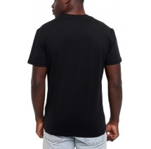 TOMMY JEANS REG LINEAR LOGO TEE EXT T-SHIRT ΜΠΛΟΥΖΑ ΑΝΔΡΙΚΗ BLACK/BLACK