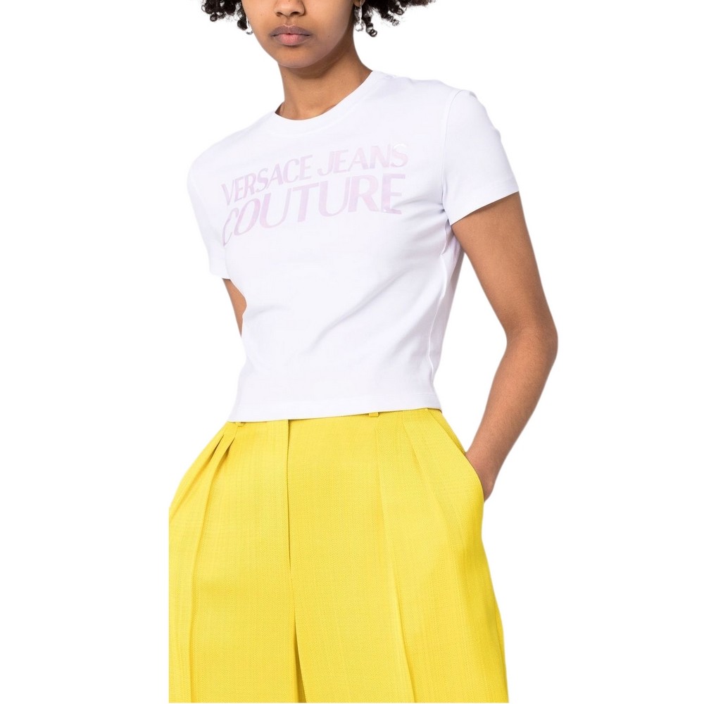T-SHIRT HOLO LOGO ΓΥΝΑΙΚΕΙΟ VERSACE JEANS COUTURE WHITE
