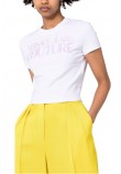 T-SHIRT HOLO LOGO ΓΥΝΑΙΚΕΙΟ VERSACE JEANS COUTURE WHITE