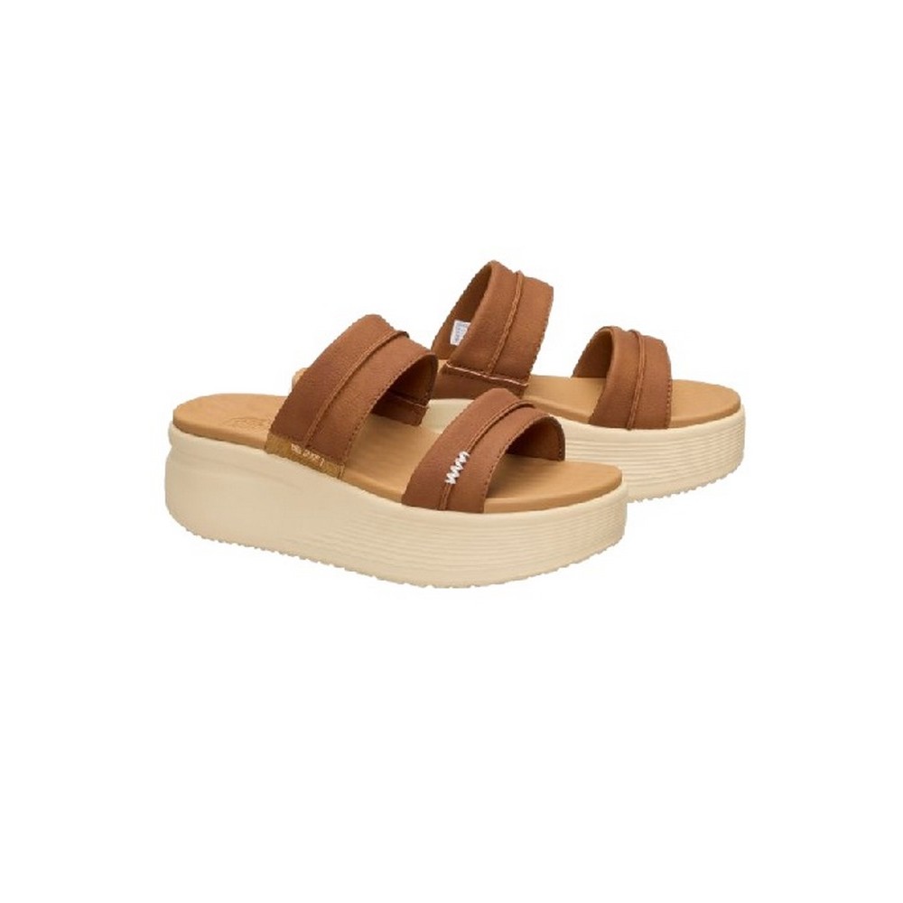 HEY DUDE AUSTIN SLIDE CLASSIC ΠΑΝΤΟΦΛΑ ΓΥΝΑΙΚΕΙΑ COGNAC