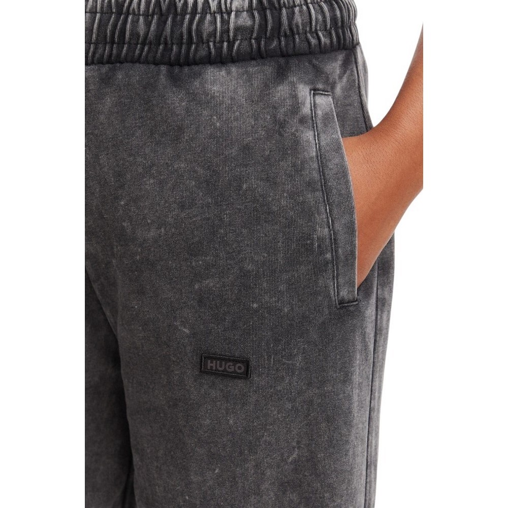 HUGO BOSS NOPASSA B JERSEY TROUSERS ΠΑΝΤΕΛΟΝΙ ΦΟΡΜΑ ΓΥΝΑΙΚΕΙΑ WASHED BLACK