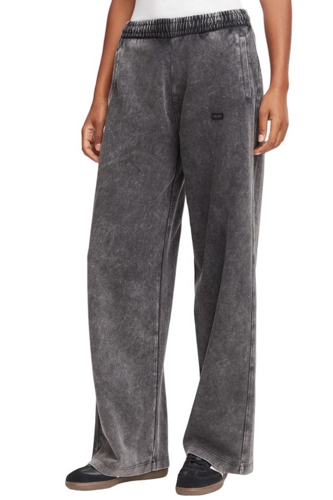 HUGO BOSS NOPASSA B JERSEY TROUSERS ΠΑΝΤΕΛΟΝΙ ΦΟΡΜΑ ΓΥΝΑΙΚΕΙΑ WASHED BLACK