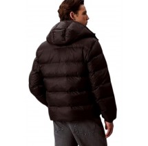 CALVIN KLEIN JEANS LS NYLON ZIP OFF HOOD DOWN PUFFER ΜΠΟΥΦΑΝ ΑΝΔΡΙΚΟ BLACK