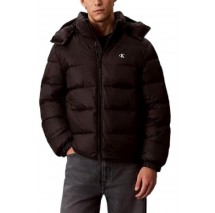 CALVIN KLEIN JEANS LS NYLON ZIP OFF HOOD DOWN PUFFER ΜΠΟΥΦΑΝ ΑΝΔΡΙΚΟ BLACK