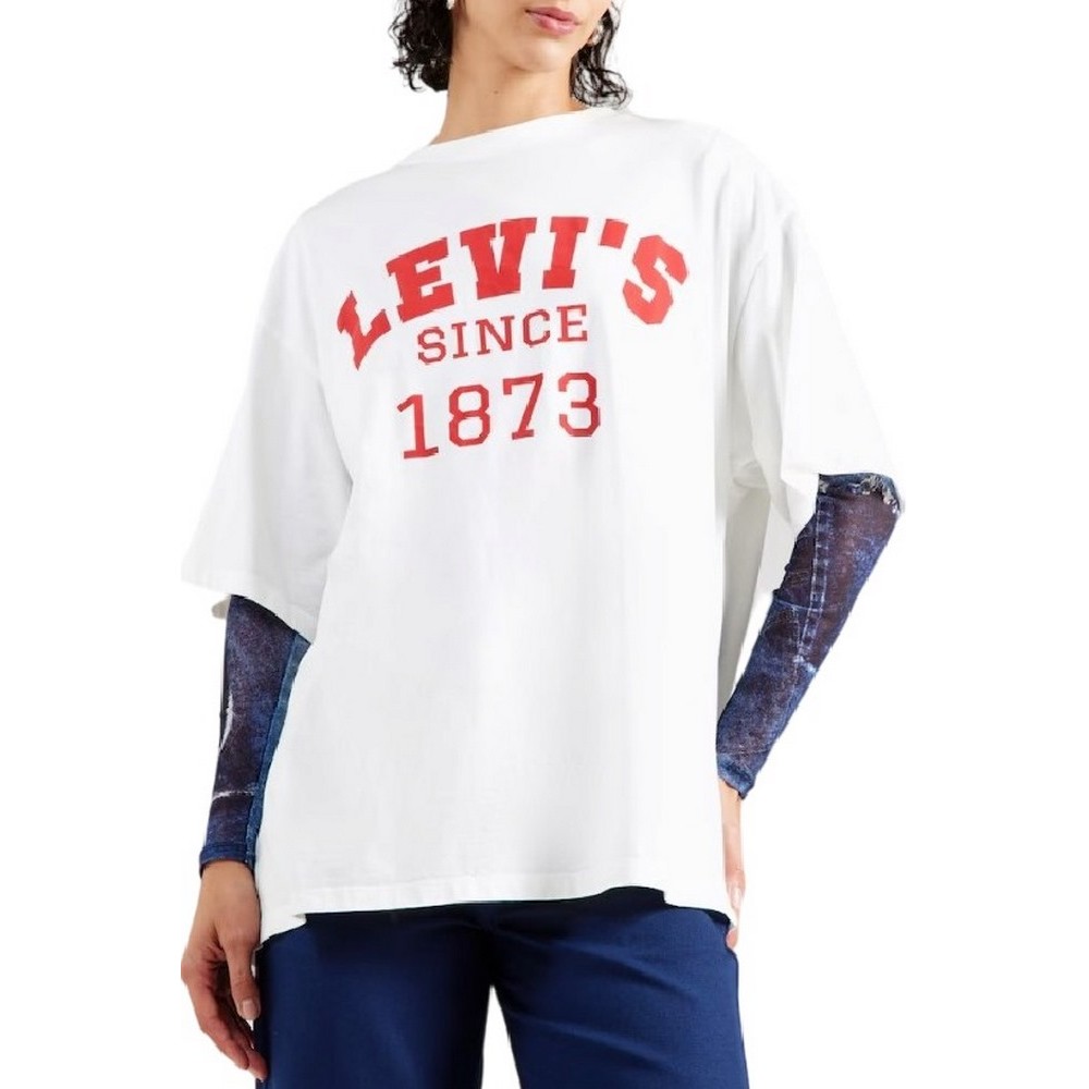 LEVIS® SHORT STACK TEE T-SHIRT ΜΠΛΟΥΖΑ ΓΥΝΑΙΚΕΙΑ OFF WHITE
