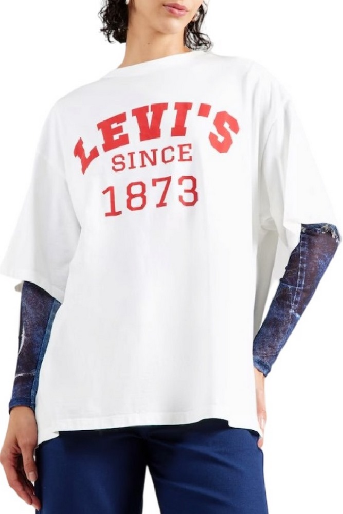 LEVIS® SHORT STACK TEE T-SHIRT ΜΠΛΟΥΖΑ ΓΥΝΑΙΚΕΙΑ OFF WHITE