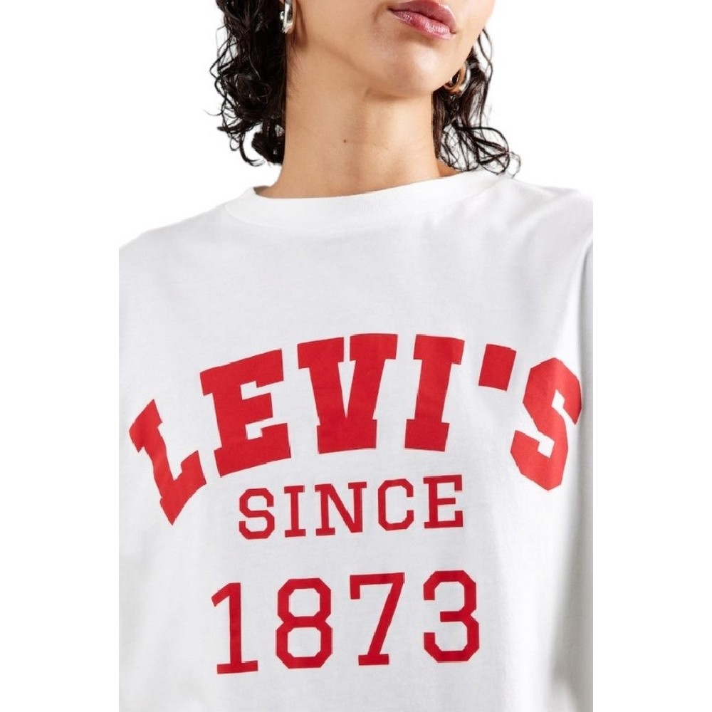 LEVIS® SHORT STACK TEE T-SHIRT ΜΠΛΟΥΖΑ ΓΥΝΑΙΚΕΙΑ OFF WHITE