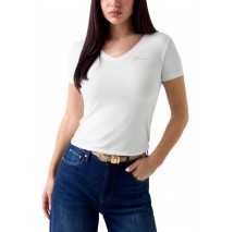 GUESS NEW SS VN MINI LOGO T-SHIRT ΜΠΛΟΥΖΑ ΓΥΝΑΙΚΕΙΑ WHITE