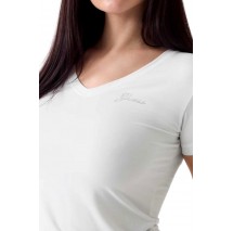 GUESS NEW SS VN MINI LOGO T-SHIRT ΜΠΛΟΥΖΑ ΓΥΝΑΙΚΕΙΑ WHITE