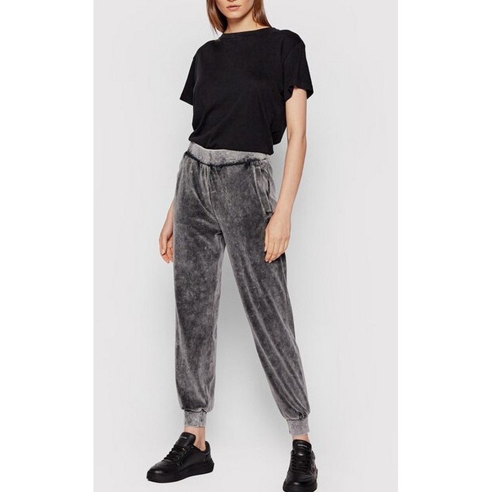 CALVIN KLEIN JEANS WASH VELVET PANT ΠΑΝΤΕΛΟΝΙ ΦΟΡΜΑΣ ΓΥΝΑΙΚΕΙΟ DARK GREY