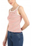 TOMMY JEANS SLIM BUTTON TANK ΤΟΠ ΓΥΝΑΙΚΕΙΟ ECRU