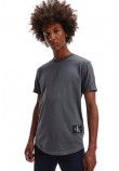 CALVIN KLEIN JEANS BADGE TURN UP SLEEVE  T-SHIRT ΑΝΤΡΙΚΟ GREY