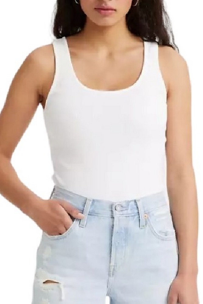 LEVIS ESSENTIAL RIB TANK A59060001 ΤΟΠ ΓΥΝΑΙΚΕΙΟ WHITE