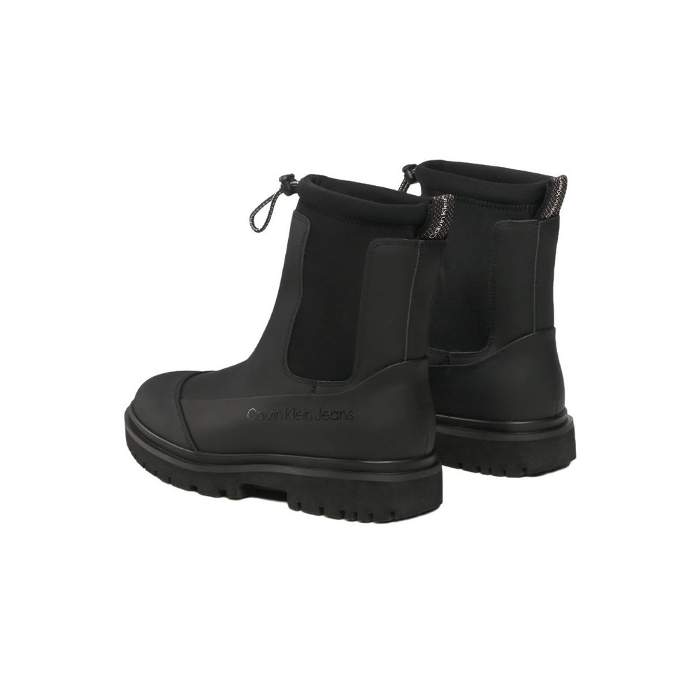 CALVIN KLEIN CHUNKY COMBAT CHELSEA BOOT RUB ΠΑΠΟΥΤΣΙ ΓΥΝΑΙΚΕΙΟ BLACK