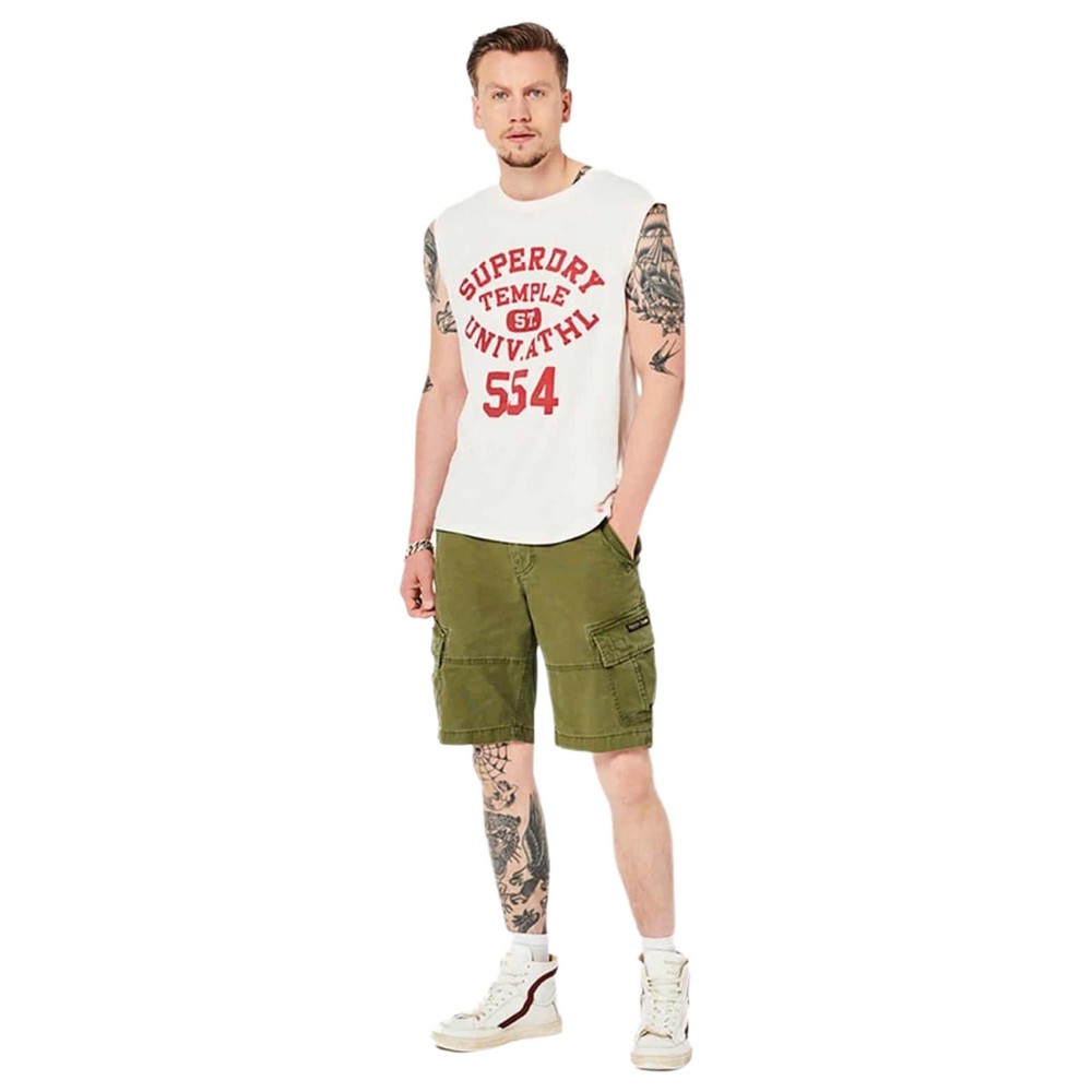 ΜΠΛΟΥΖΑ OVIN VINTAGE ATHLETIC ΑΝΔΡΙΚΗ SUPERDRY WHITE