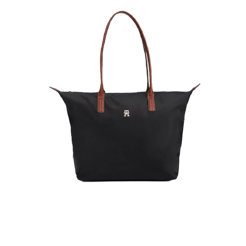 TOMMY HILFIGER POPETTE TOTE ΤΣΑΝΤΑ ΓΥΝΑΙΚΕΙΑ BLACK