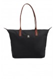 TOMMY HILFIGER POPETTE TOTE ΤΣΑΝΤΑ ΓΥΝΑΙΚΕΙΑ BLACK