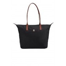 TOMMY HILFIGER POPETTE TOTE ΤΣΑΝΤΑ ΓΥΝΑΙΚΕΙΑ BLACK