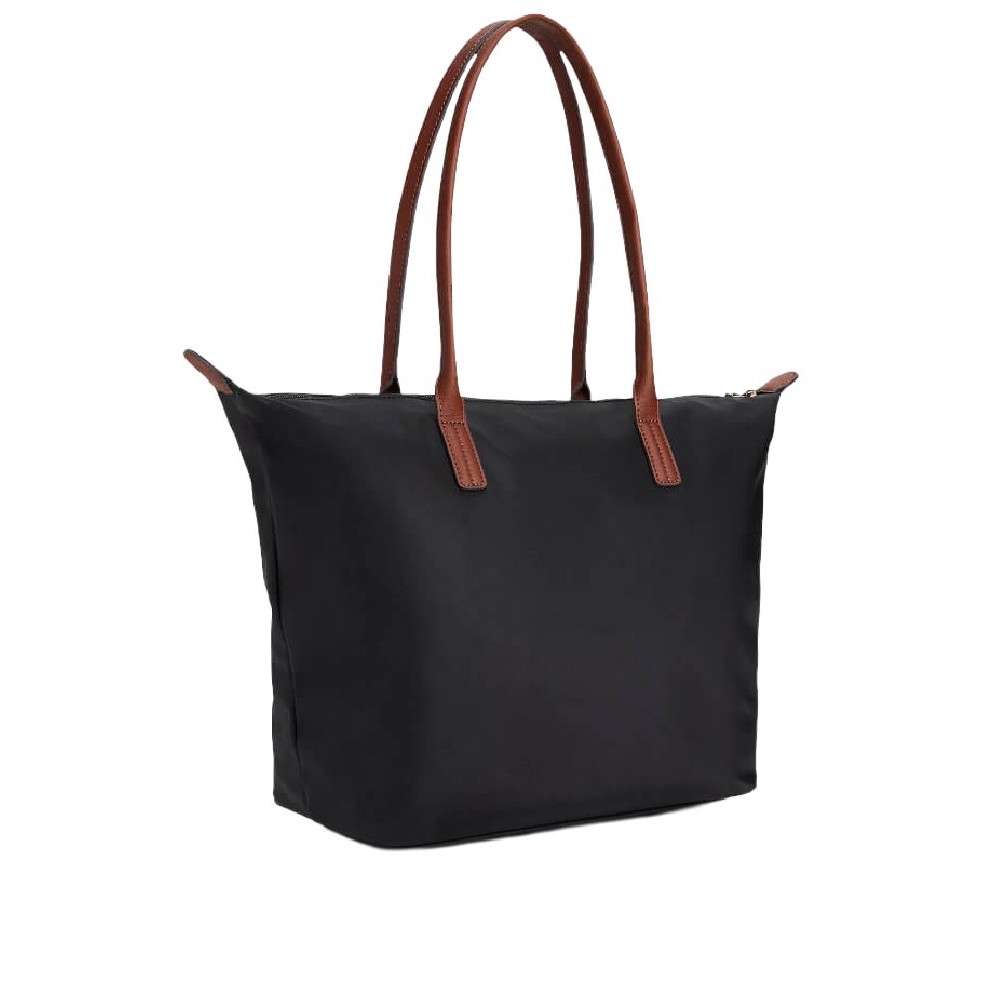 TOMMY HILFIGER POPETTE TOTE ΤΣΑΝΤΑ ΓΥΝΑΙΚΕΙΑ BLACK