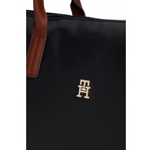 TOMMY HILFIGER POPETTE TOTE ΤΣΑΝΤΑ ΓΥΝΑΙΚΕΙΑ BLACK
