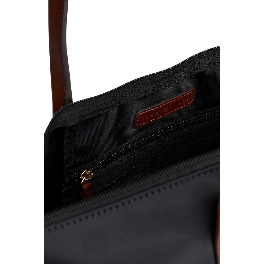 TOMMY HILFIGER POPETTE TOTE ΤΣΑΝΤΑ ΓΥΝΑΙΚΕΙΑ BLACK
