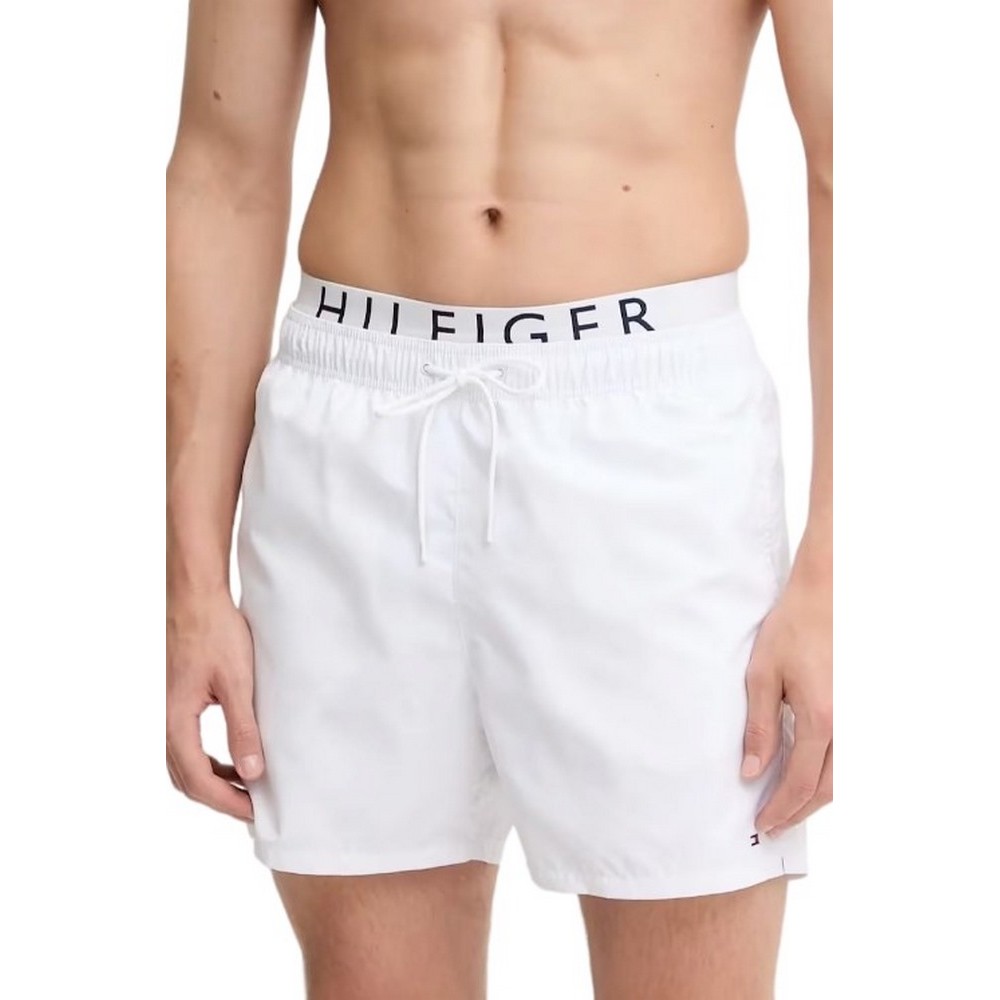 TOMMY HILFIGER MEDIUM DRAWSTRING DW ΜΑΓΙΟ ΑΝΔΡΙΚΟ WHITE