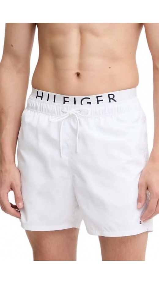 TOMMY HILFIGER MEDIUM DRAWSTRING DW ΜΑΓΙΟ ΑΝΔΡΙΚΟ WHITE