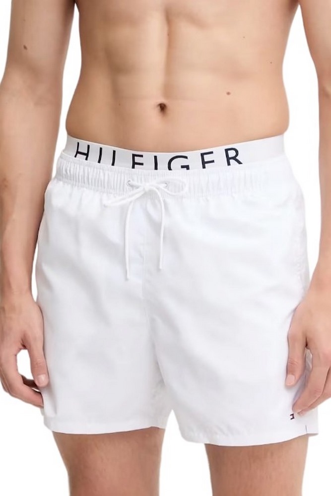 TOMMY HILFIGER MEDIUM DRAWSTRING DW ΜΑΓΙΟ ΑΝΔΡΙΚΟ WHITE