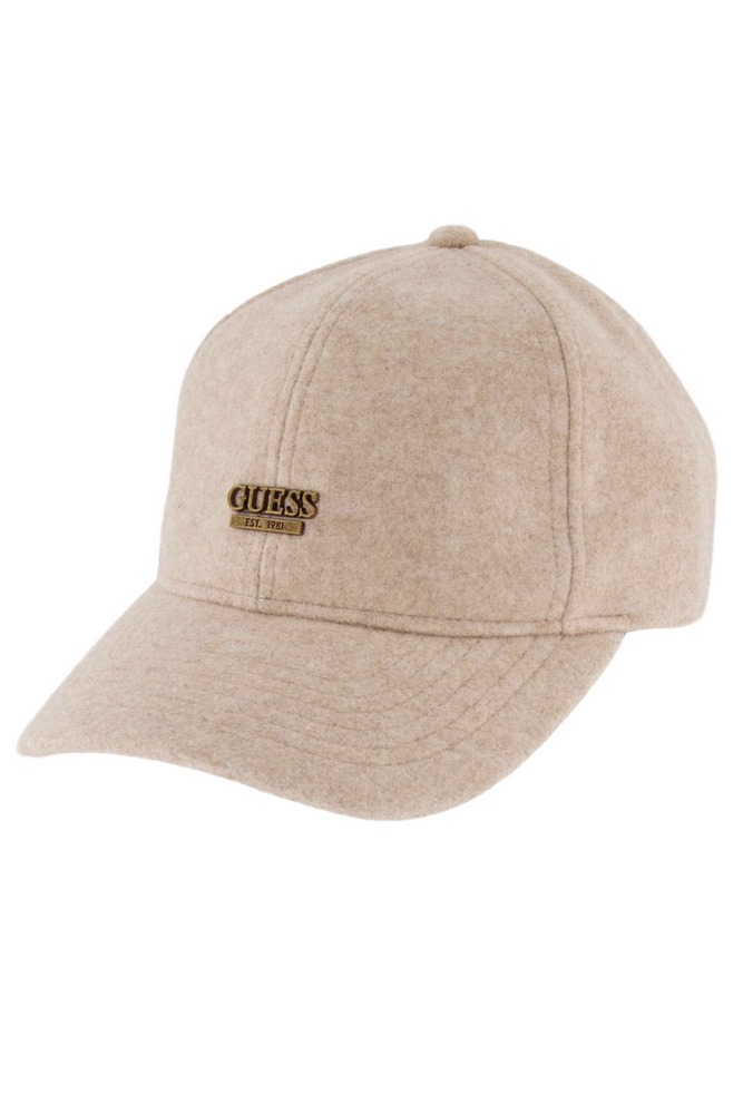 GUESS WOOL LOGO HAT ΚΑΠΕΛΟ ΑΝΔΡΙΚΟ BEIGE