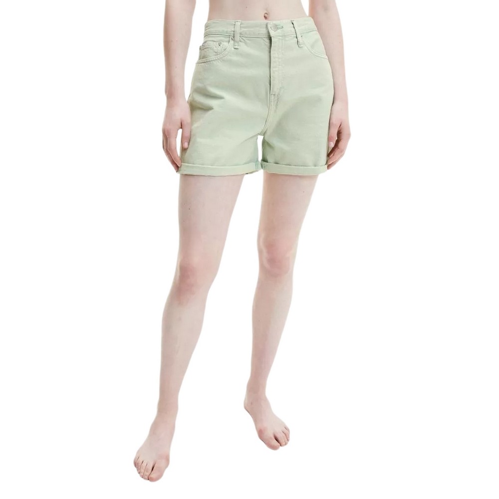 CALVIN KLEIN JEANS MOM SHORT ΒΕΡΜΟΥΔΑ ΓΥΝΑΙΚΕΙΑ MINT