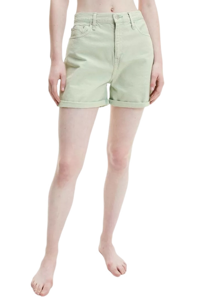 CALVIN KLEIN JEANS MOM SHORT ΒΕΡΜΟΥΔΑ ΓΥΝΑΙΚΕΙΑ MINT