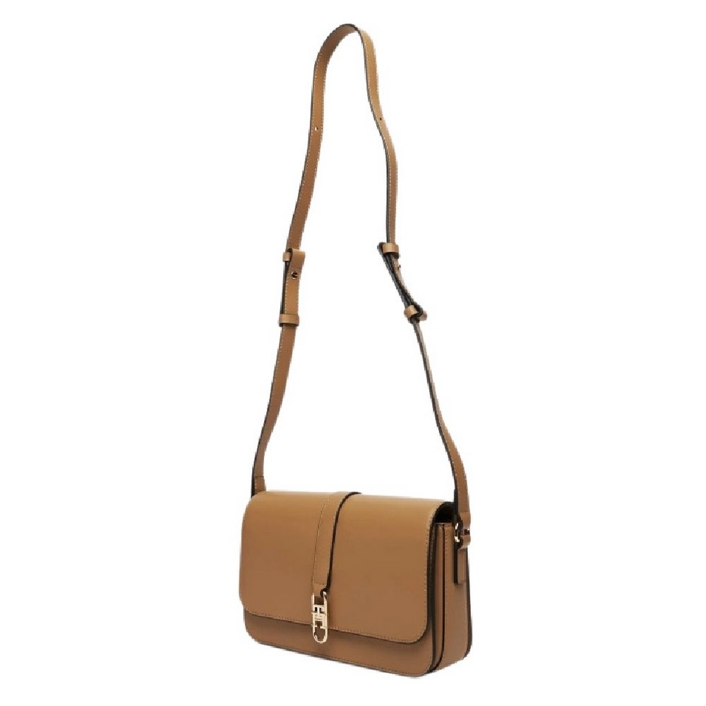 TOMMY HILFIGER  LIBRE FLAP CROSSOVER ΤΣΑΝΤΑ ΓΥΝΑΙΚΕΙΑ BROWN