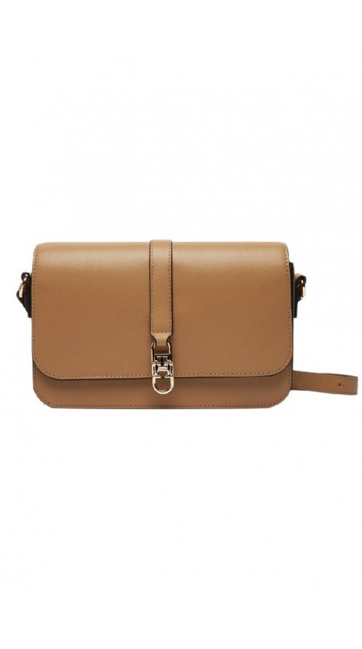 TOMMY HILFIGER  LIBRE FLAP CROSSOVER ΤΣΑΝΤΑ ΓΥΝΑΙΚΕΙΑ BROWN