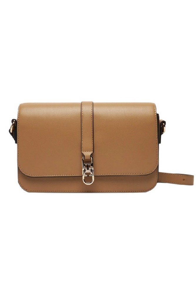 TOMMY HILFIGER  LIBRE FLAP CROSSOVER ΤΣΑΝΤΑ ΓΥΝΑΙΚΕΙΑ BROWN