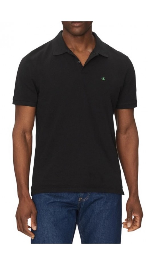 CALVIN KLEIN JEANS CASUAL PIQUE CLASSIC POLO T-SHIRT ΜΠΛΟΥΖΑ ΑΝΔΡΙΚΗ BLACK