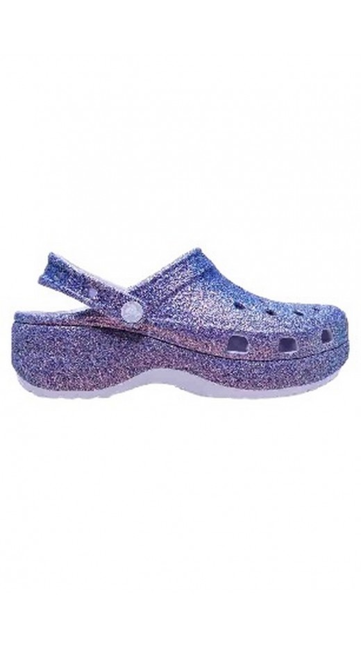 CROCS PLATFORM IRID GLITTER CLOG ΠΕΔΙΛΟ ΓΥΝΑΙΚΕΙΟ PURPLE