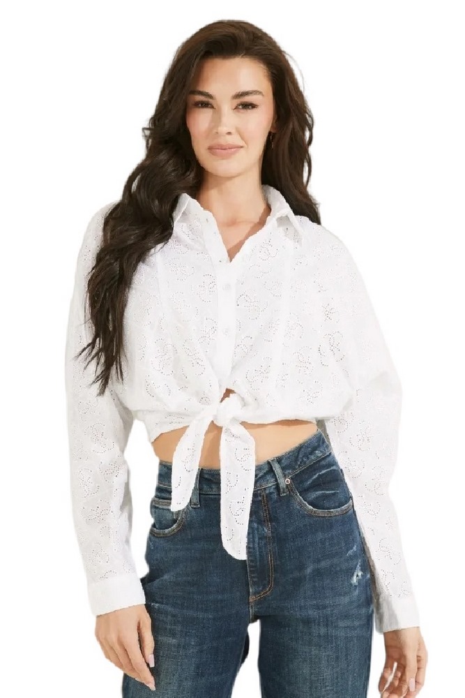 ΠΟΥΚΑΜΙΣΟ TINA ΓΥΝΑΙΚΕΙΟ GUESS WHITE