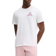 CALVIN KLEIN JEANS 20S CLVN BH PYRMD T-SHIRT ΜΠΛΟΥΖΑ ΑΝΔΡΙΚΗ WHITE