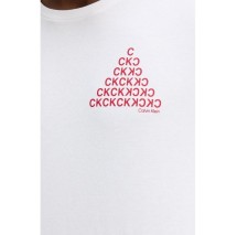 CALVIN KLEIN JEANS 20S CLVN BH PYRMD T-SHIRT ΜΠΛΟΥΖΑ ΑΝΔΡΙΚΗ WHITE