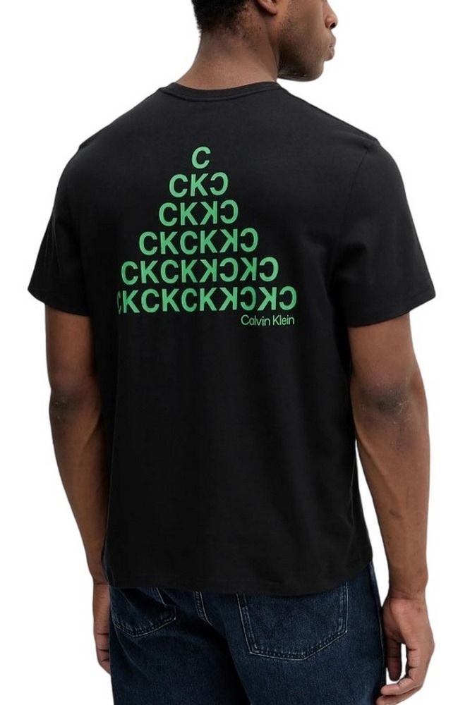 CALVIN KLEIN JEANS 20S CLVN BH PYRMD T-SHIRT ΜΠΛΟΥΖΑ ΑΝΔΡΙΚΗ BLACK