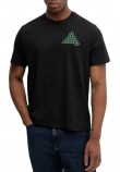 CALVIN KLEIN JEANS 20S CLVN BH PYRMD T-SHIRT ΜΠΛΟΥΖΑ ΑΝΔΡΙΚΗ BLACK