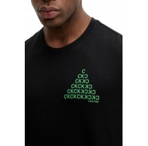 CALVIN KLEIN JEANS 20S CLVN BH PYRMD T-SHIRT ΜΠΛΟΥΖΑ ΑΝΔΡΙΚΗ BLACK
