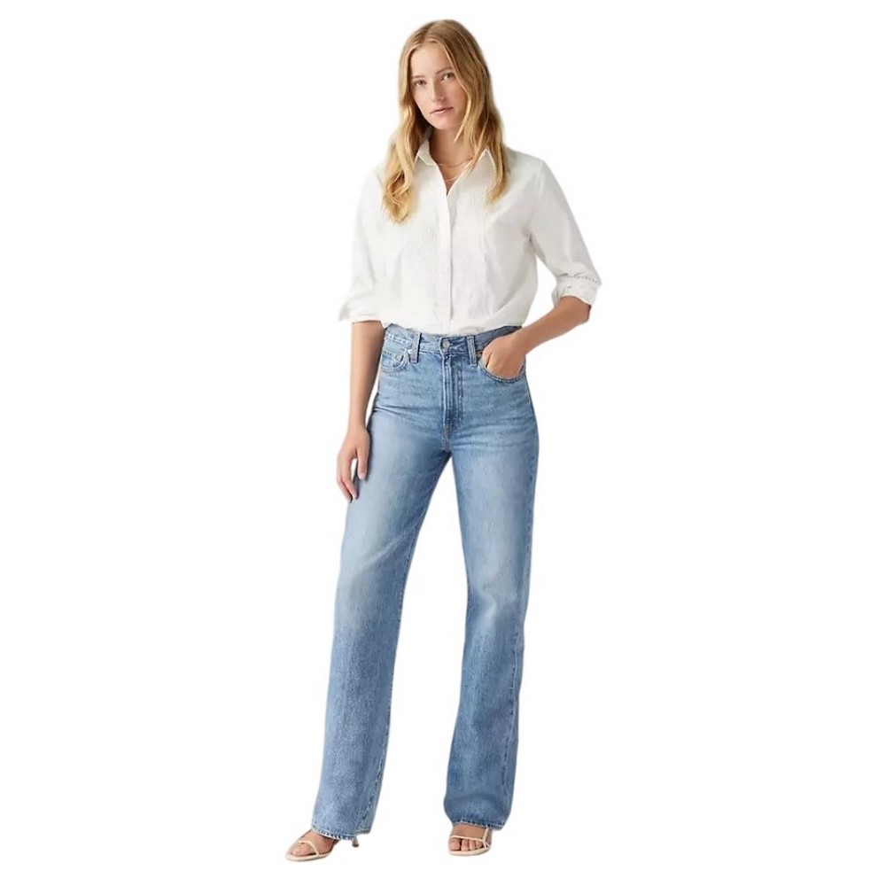 LEVIS® RIBCAGE WIDE LEG JEANS ΠΑΝΤΕΛΟΝΙ ΓΥΝΑΙΚΕΙΟ INDIGO