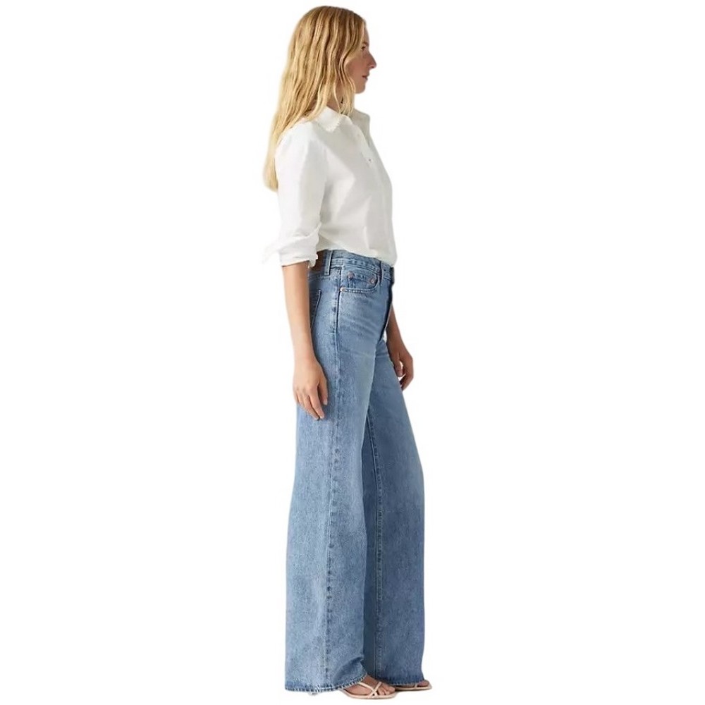 LEVIS® RIBCAGE WIDE LEG JEANS ΠΑΝΤΕΛΟΝΙ ΓΥΝΑΙΚΕΙΟ INDIGO