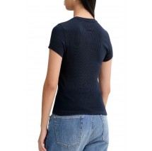 TOMMY JEANS SLIM ESS LOGO 1 RIB TEE EXT ΜΠΛΟΥΖΑ ΓΥΝΑΙΚΕΙΑ DARK NAVY