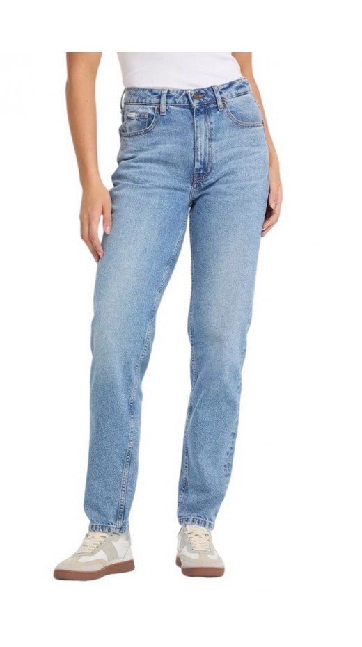 GUESS JEANS G06 MOM ΠΑΝΤΕΛΟΝΙ ΓΥΝΑΙΚΕΙΟ BLUΕ DENIM