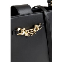 TOMMY HILFIGER TH LUXE SATCHEL ΤΣΑΝΤΑ ΓΥΝΑΙΚΕΙΑ BLACK