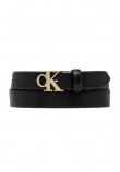 CALVIN KLEIN BUCKLE 30MM FIXED BELT ΖΩΝΗ ΓΥΝΑΙΚΕΙΑ BLACK/GOLD